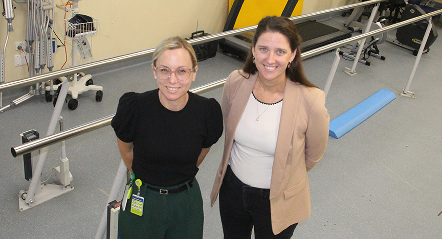 Carly Maurer and Kellie Preston from Rockhampton, Capricorn Coast and Mount Morgan Allied Health Services